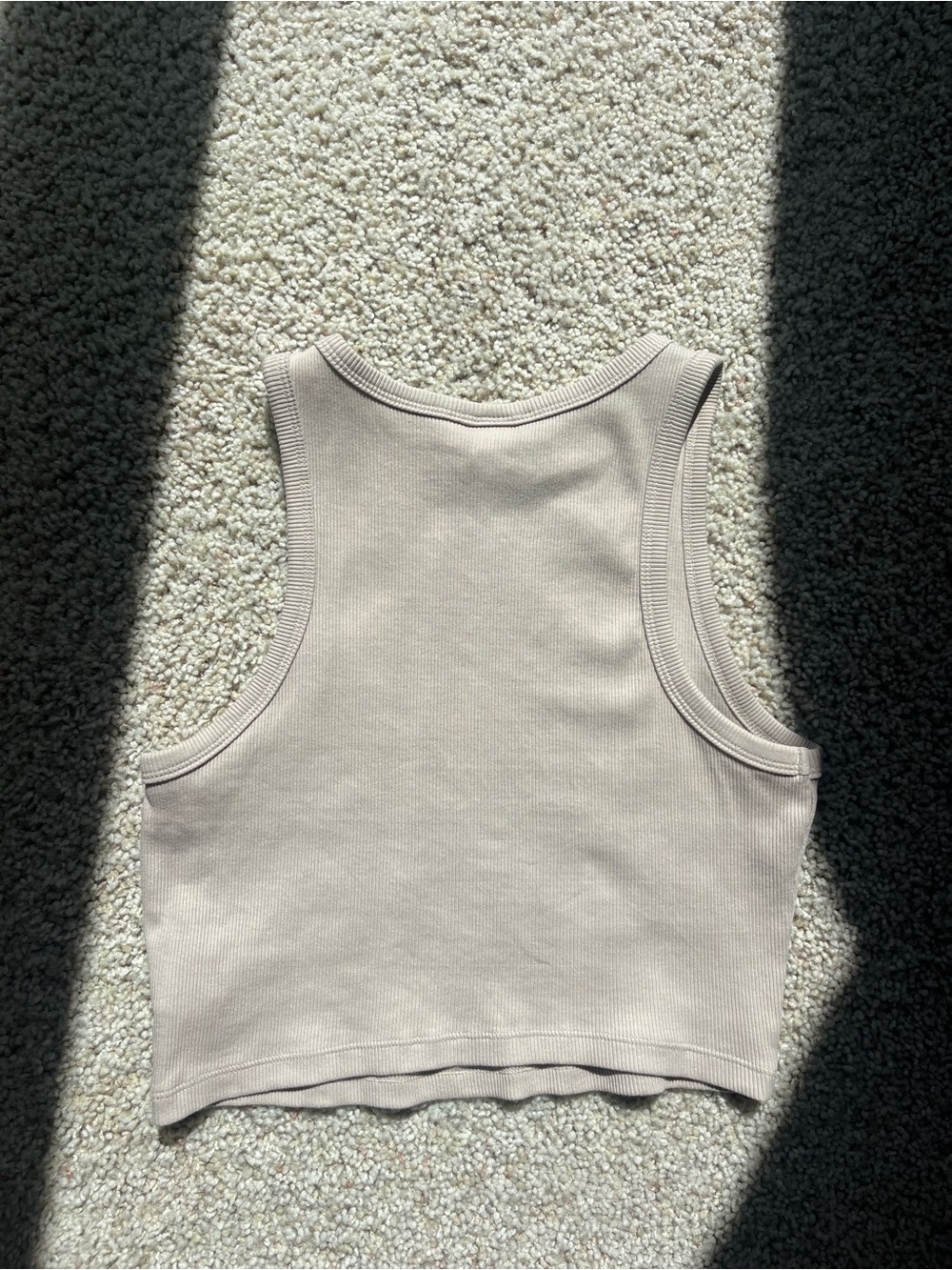 H&M Cotton Ribbed Cropped Tank Top - Picture 2 of 4